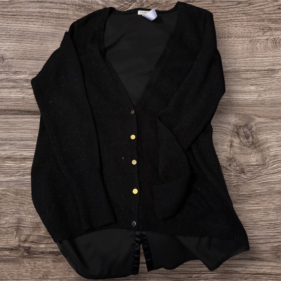 Hannah Sparkle Knit Cardigan with Satin Back – M - Picture 1 of 4